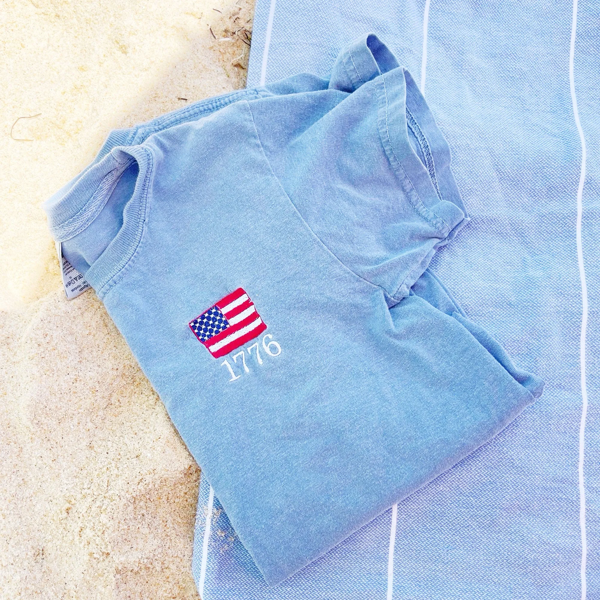 1776 USA Flag Youth Comfort Colors T-Shirt