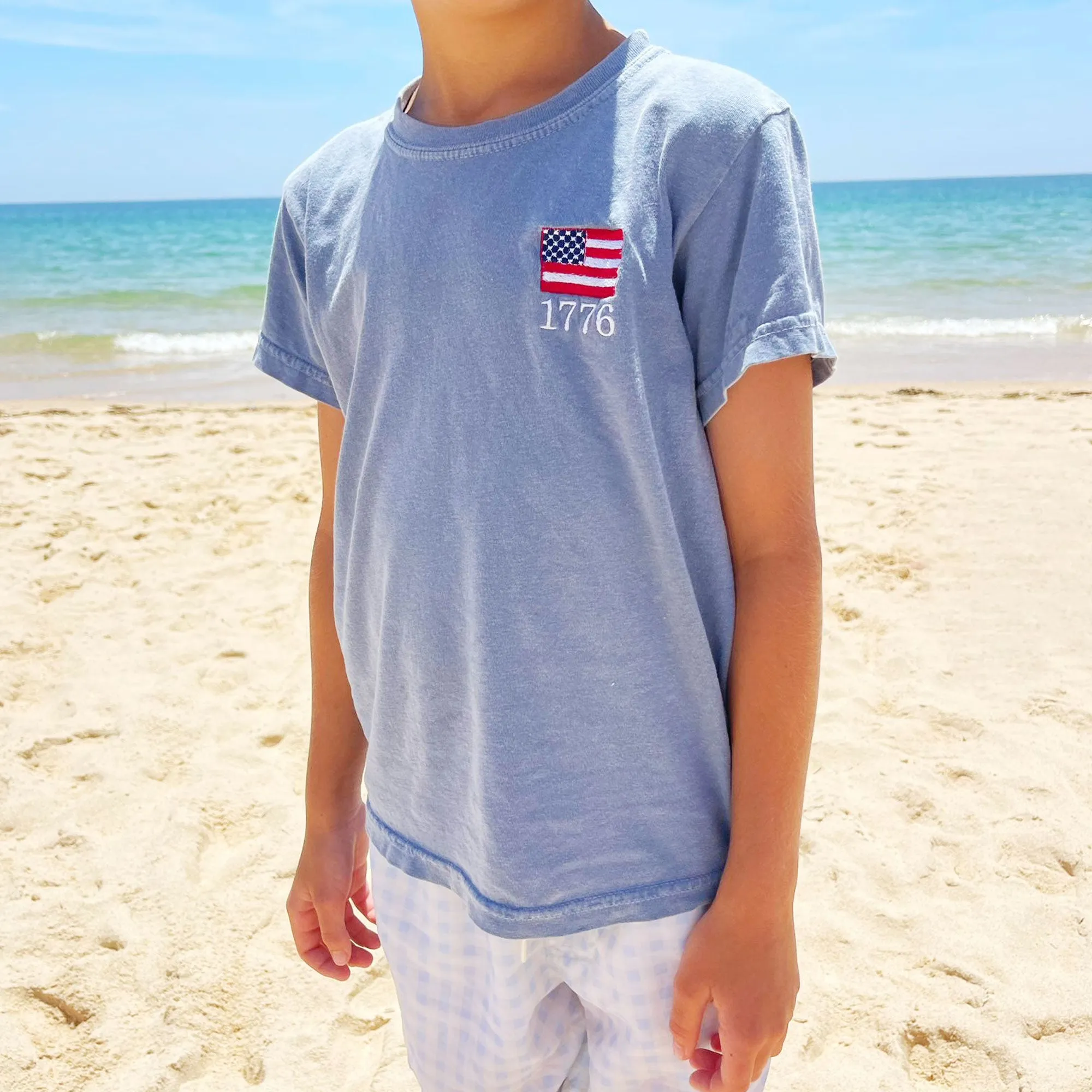 1776 USA Flag Youth Comfort Colors T-Shirt