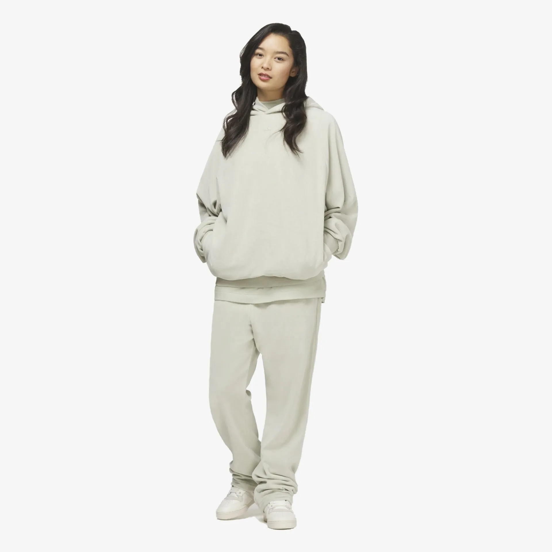 Adidas Originals | BASKETBALL VELOUR HOODIE  { HALO GREEN