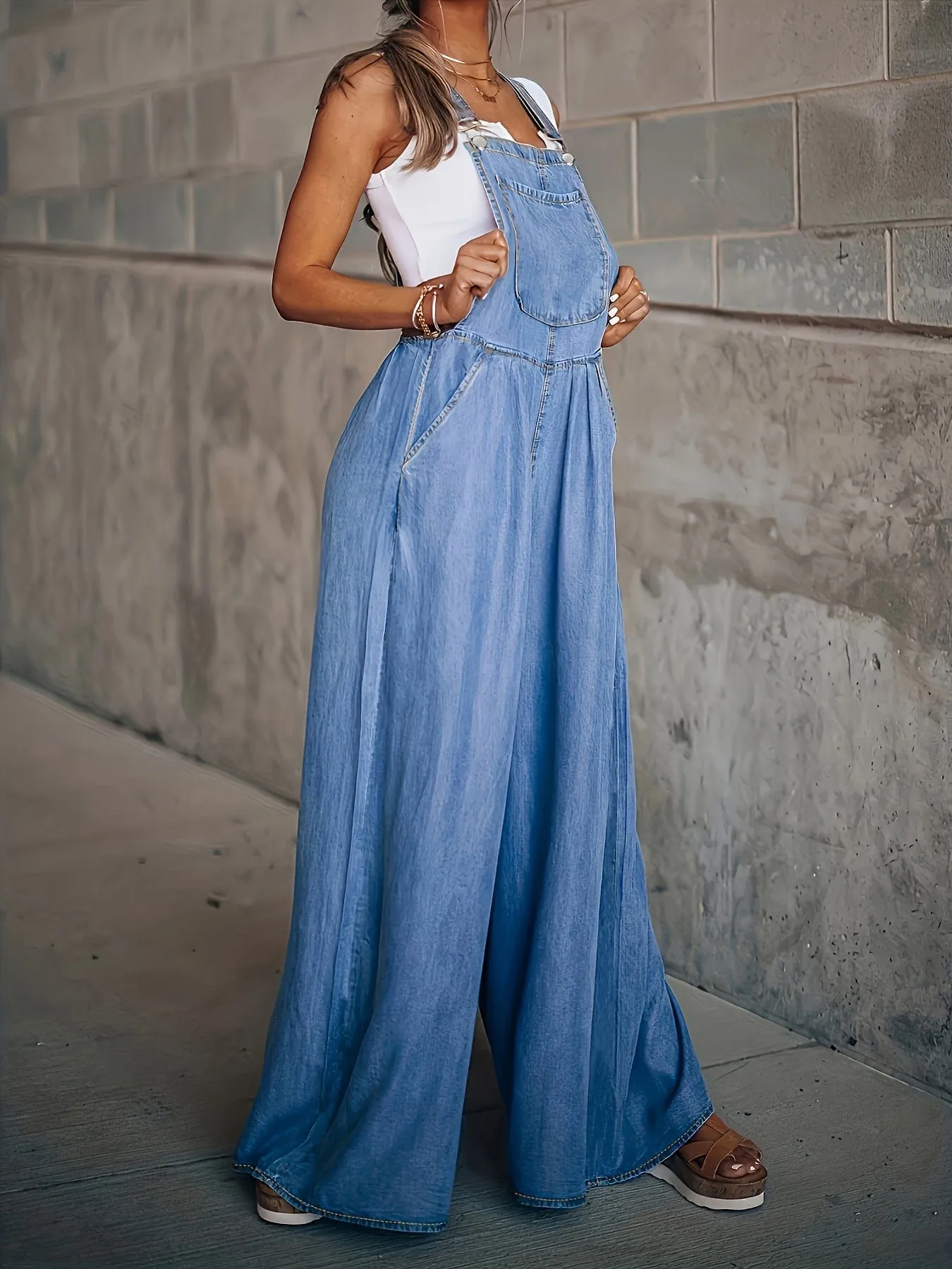 All-Season Denim Jumpsuit