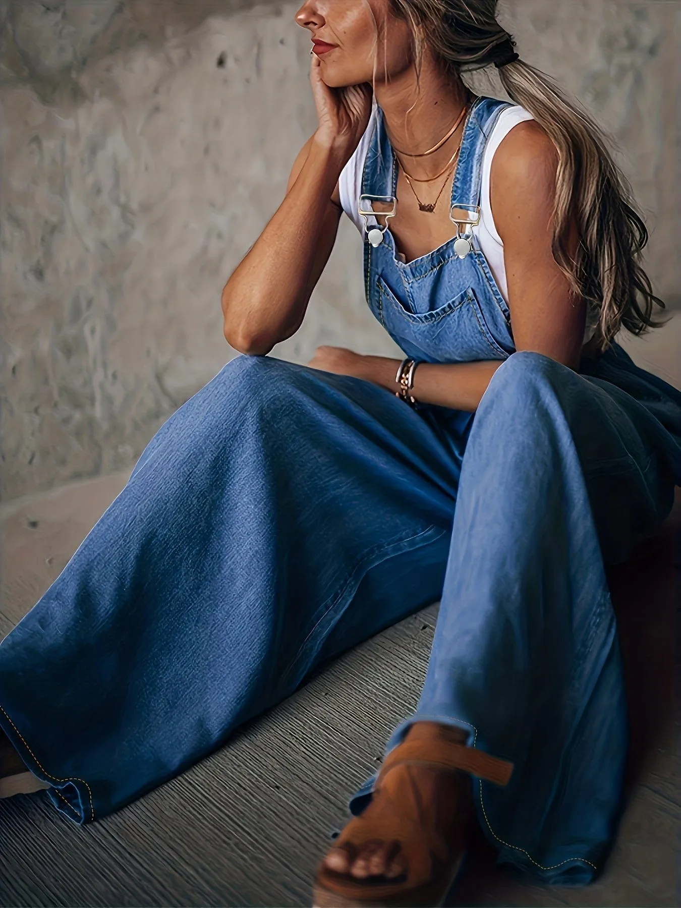 All-Season Denim Jumpsuit