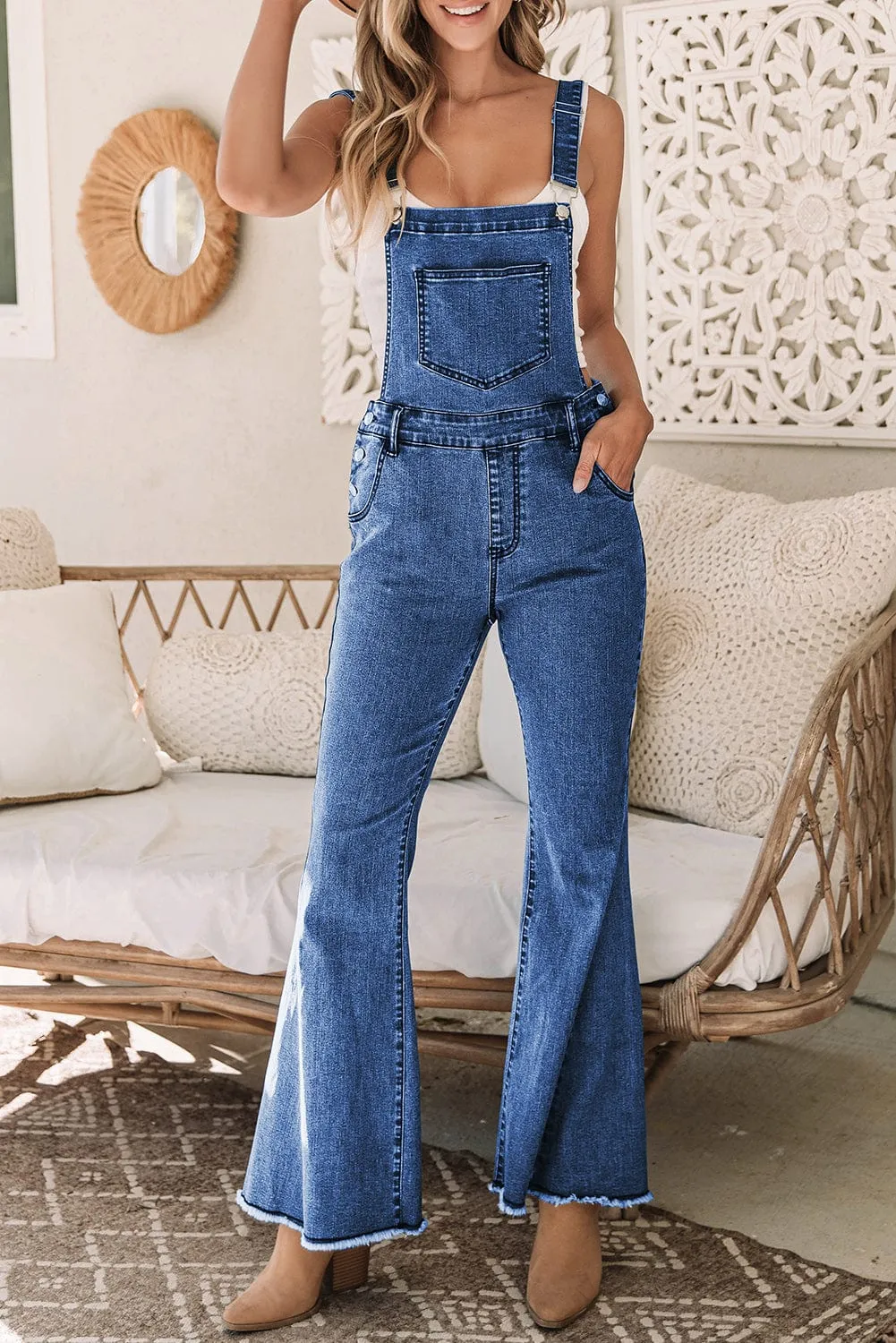All-Season Denim Jumpsuit