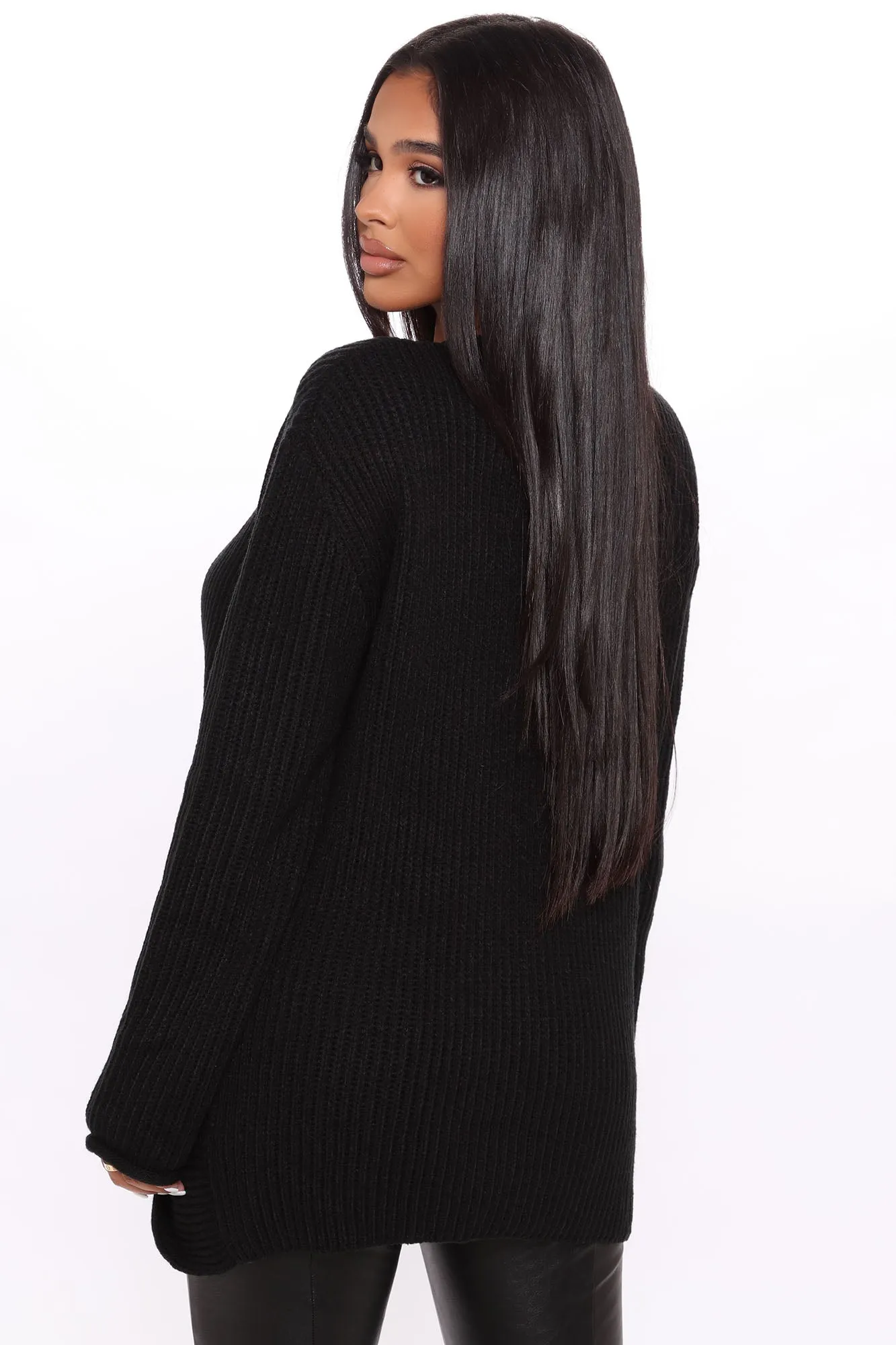 Amaiya Buckle Sweater - Black