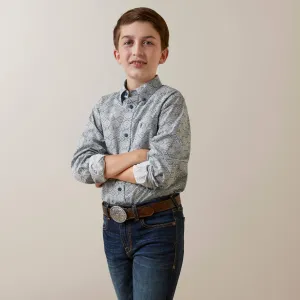 Ariat Boys Orville Classic LS Shirt Blue