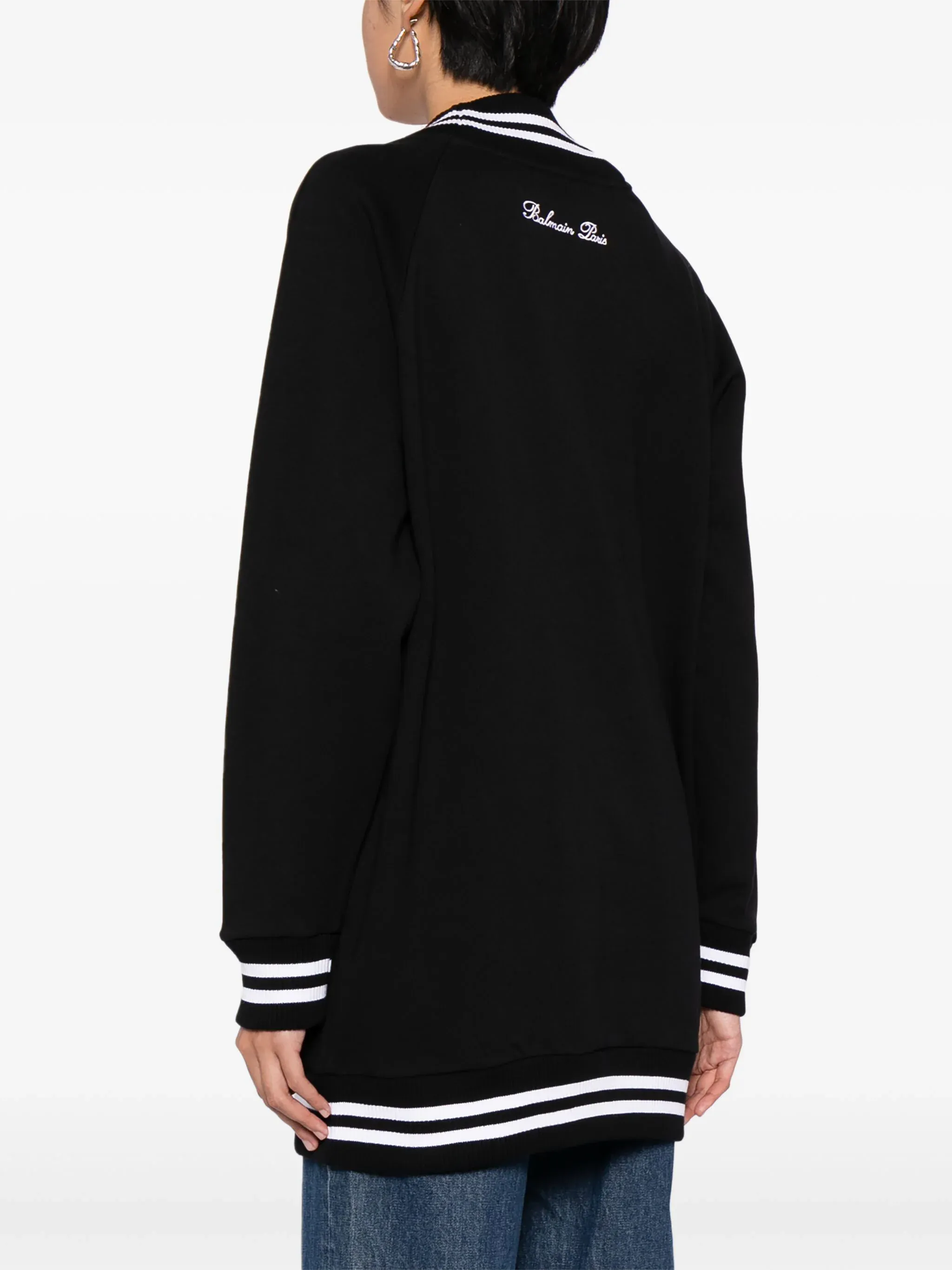 Balmain Signature Jersey Cardigan