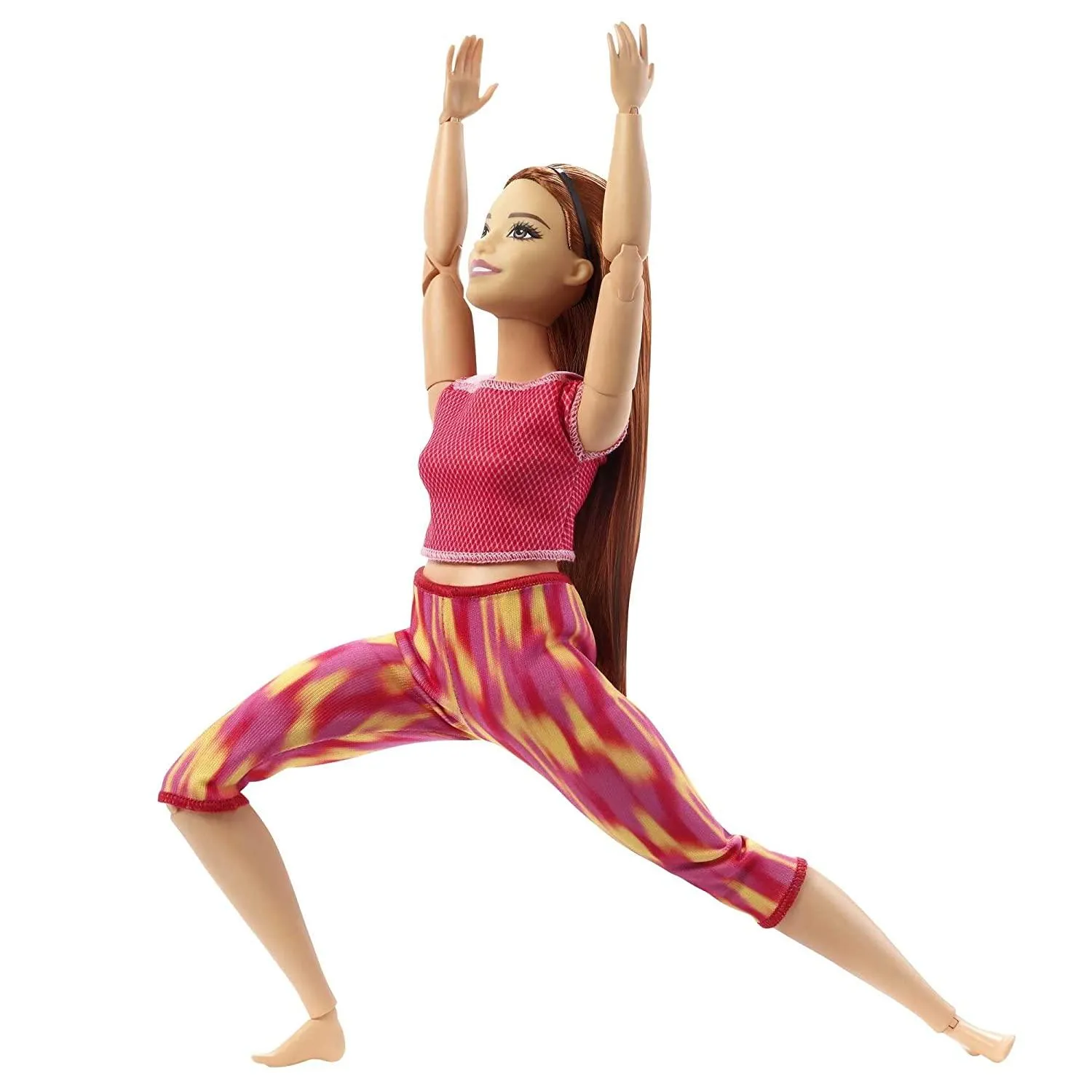 Barbie Made to Move Doll - Orange Dye Pants for Kids Ages 4  (GXF07)