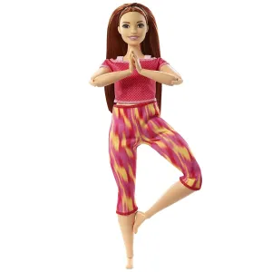 Barbie Made to Move Doll - Orange Dye Pants for Kids Ages 4  (GXF07)