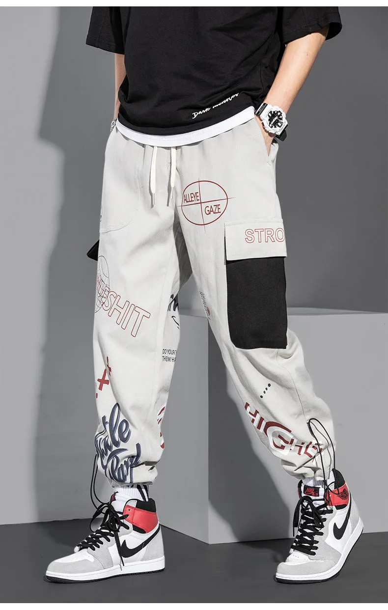 Cargo Jogger Pants Men Casual INS Trendy Trendy Pants