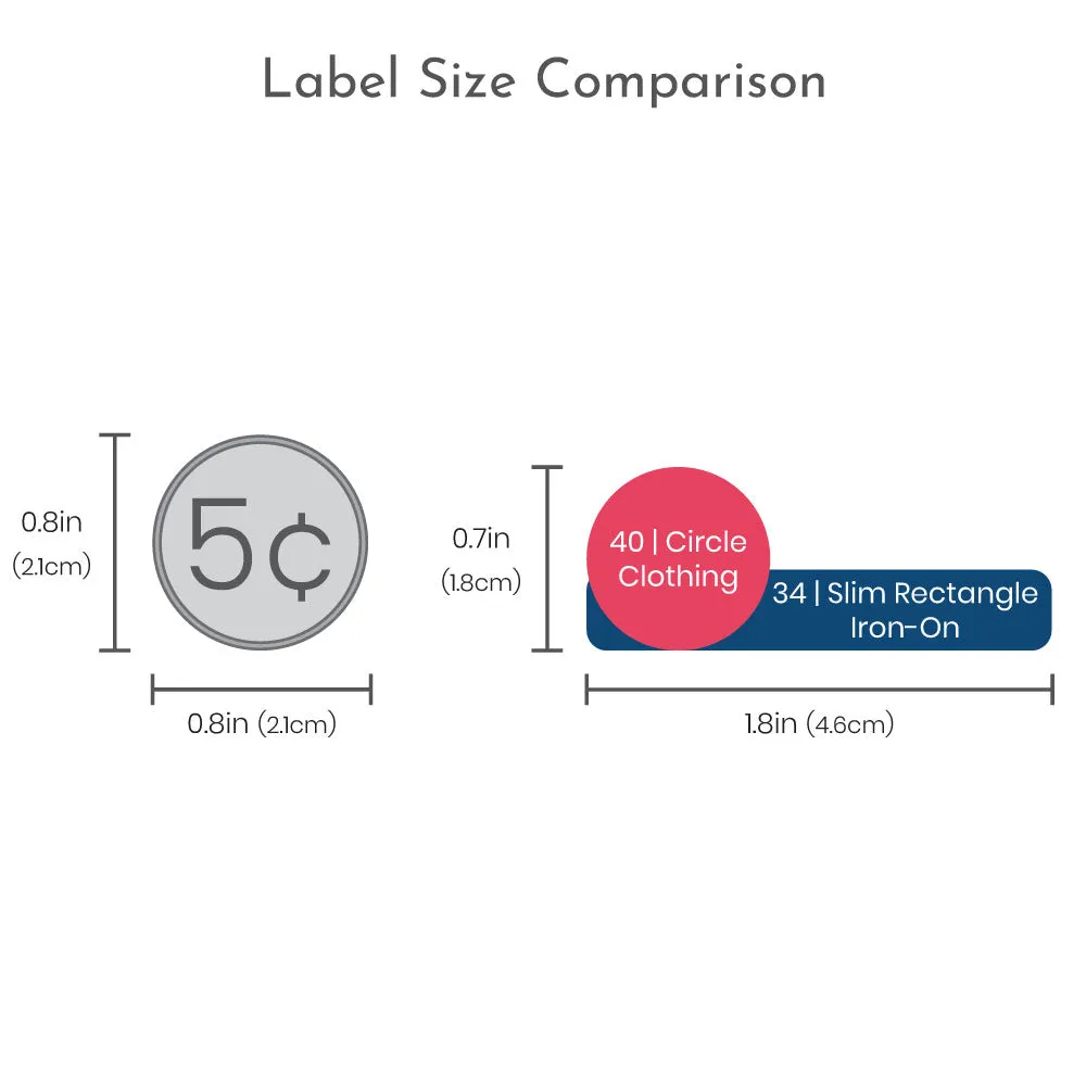 Cheer Camp Clothing Labels Pack