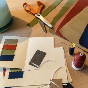 Classic Metal And Fabric Sample Pack Set - White