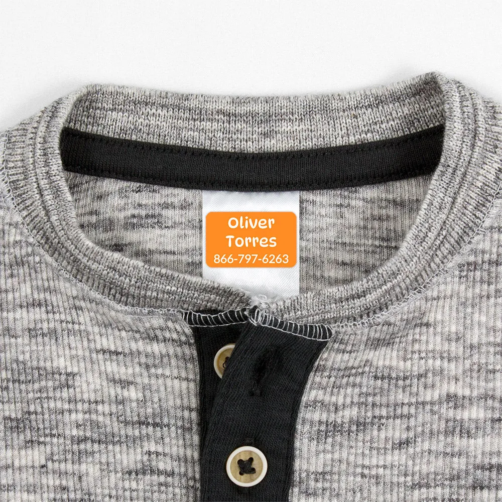 Color Combos Contact Clothing Labels