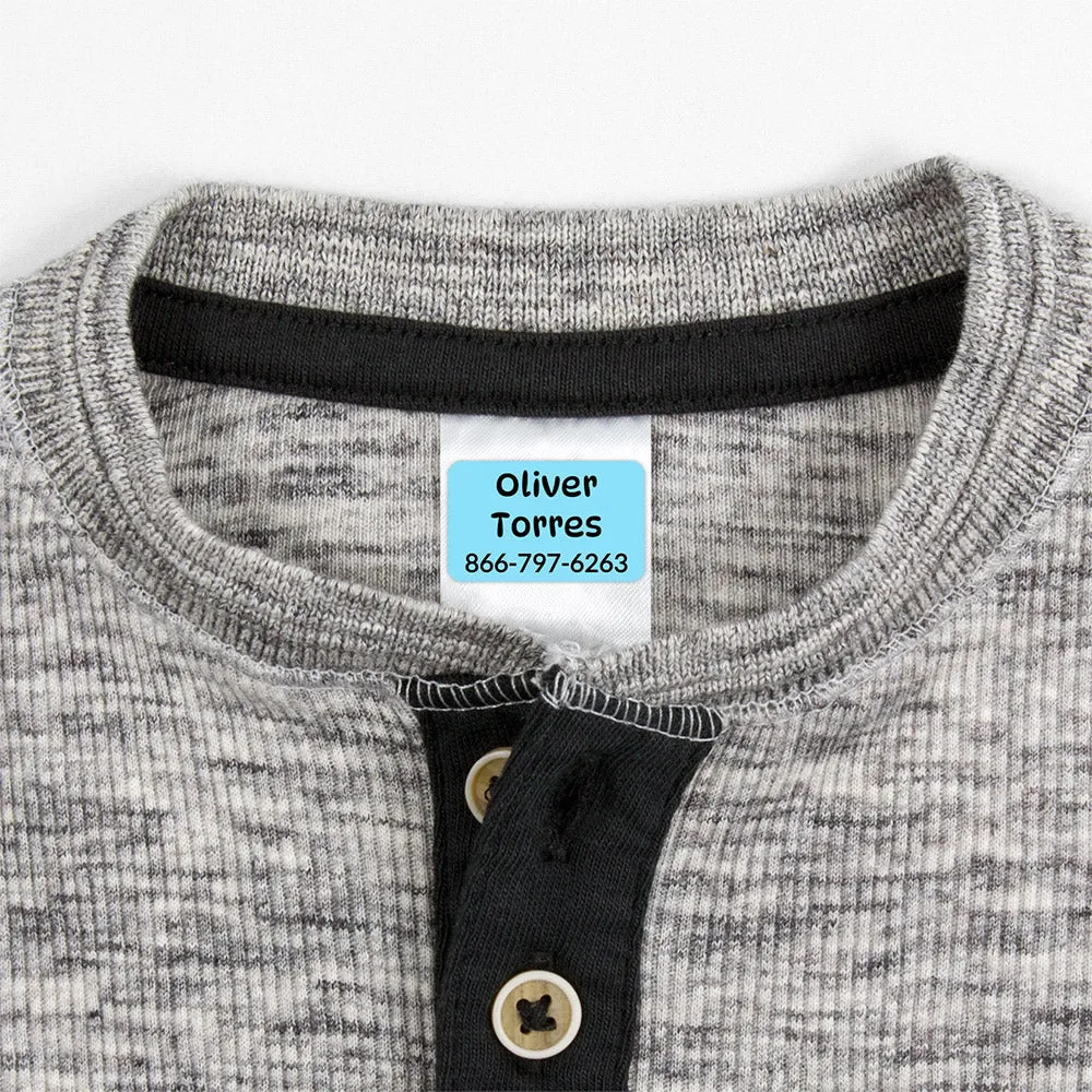 Color Combos Contact Clothing Labels