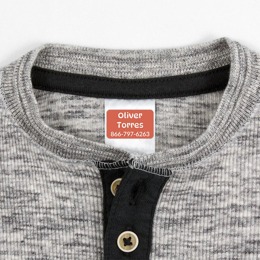 Color Combos Contact Clothing Labels