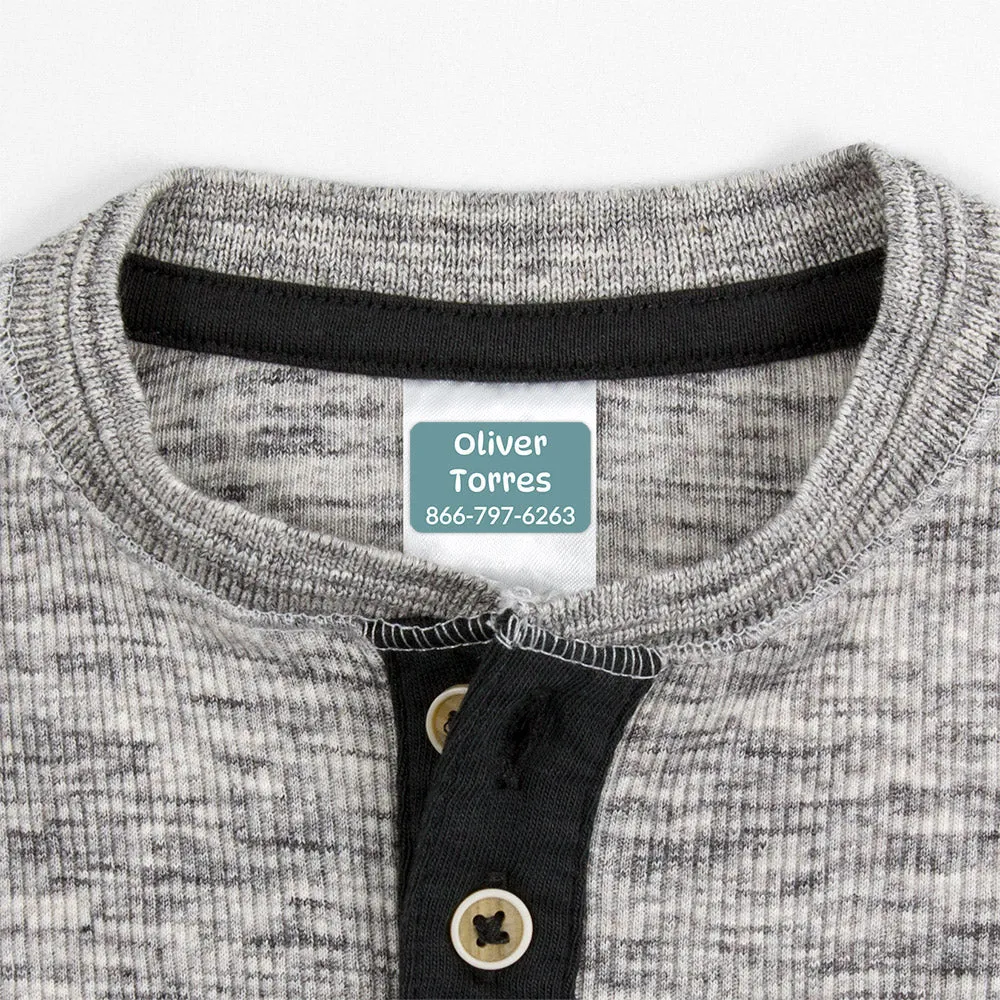 Color Combos Contact Clothing Labels