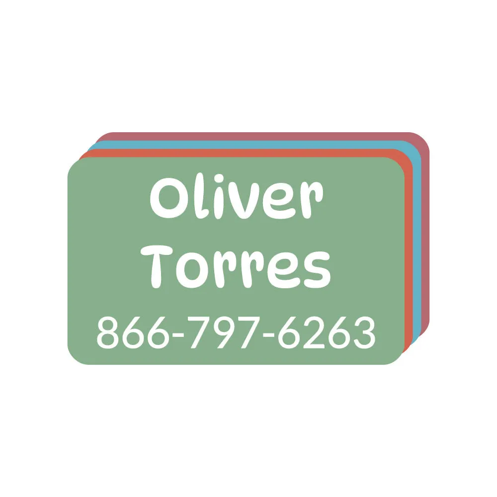 Color Combos Contact Clothing Labels