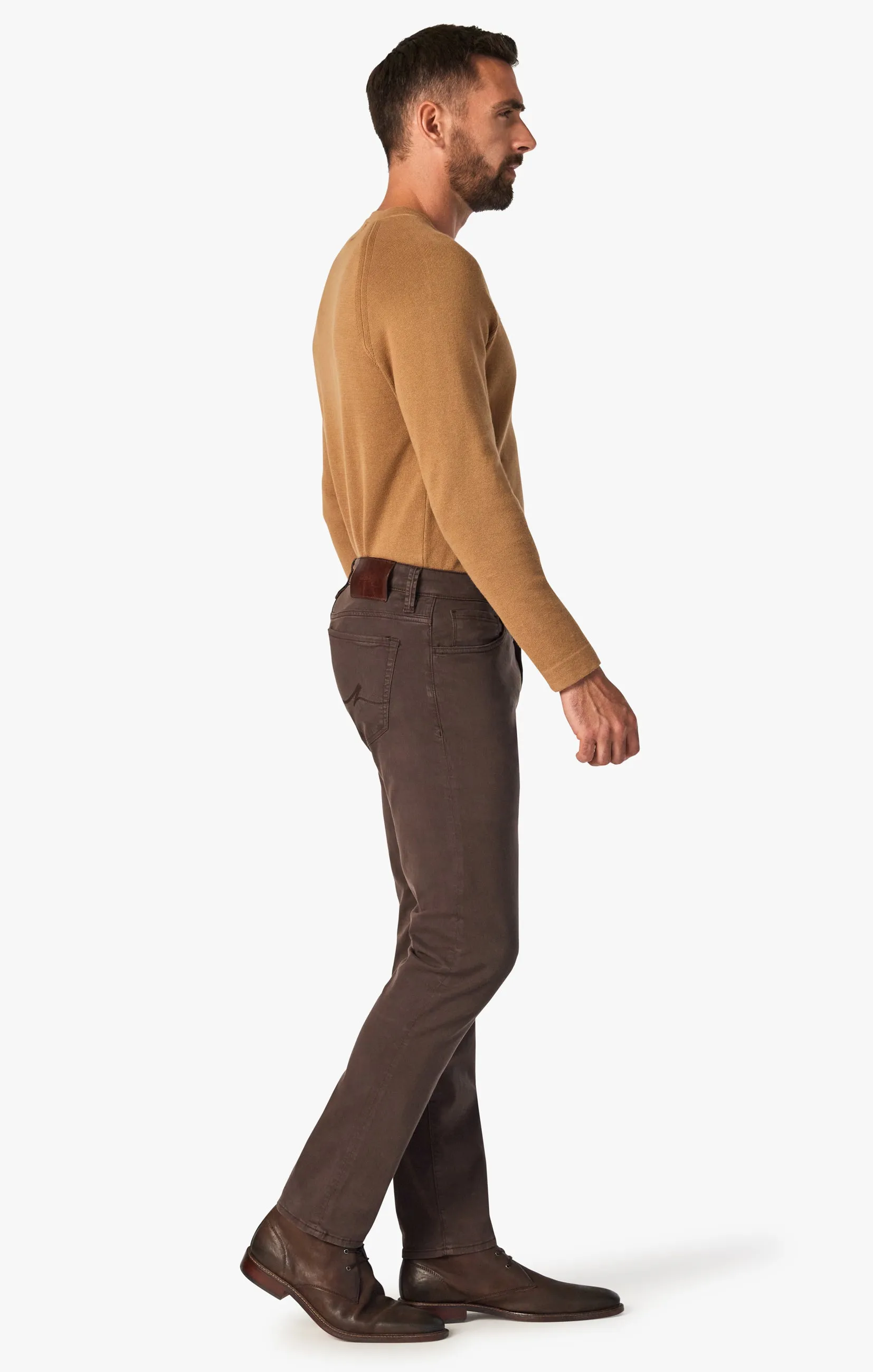 Cool Tapered Leg Pants In Fudge Twill