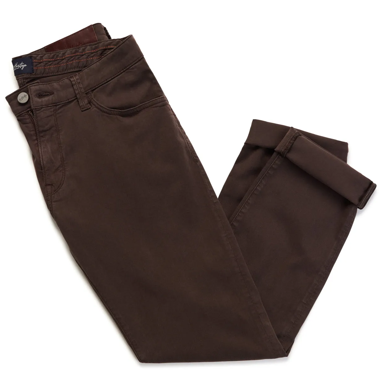 Cool Tapered Leg Pants In Fudge Twill