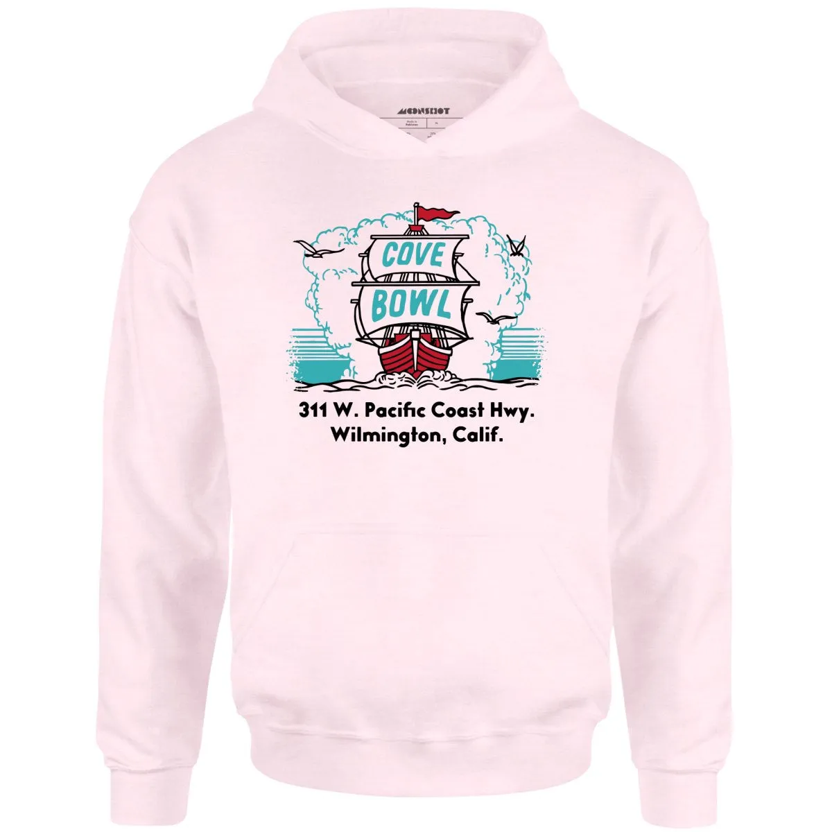 Cove Bowl - Wilmington, CA - Vintage Bowling Alley - Unisex Hoodie