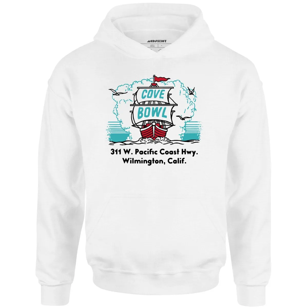 Cove Bowl - Wilmington, CA - Vintage Bowling Alley - Unisex Hoodie