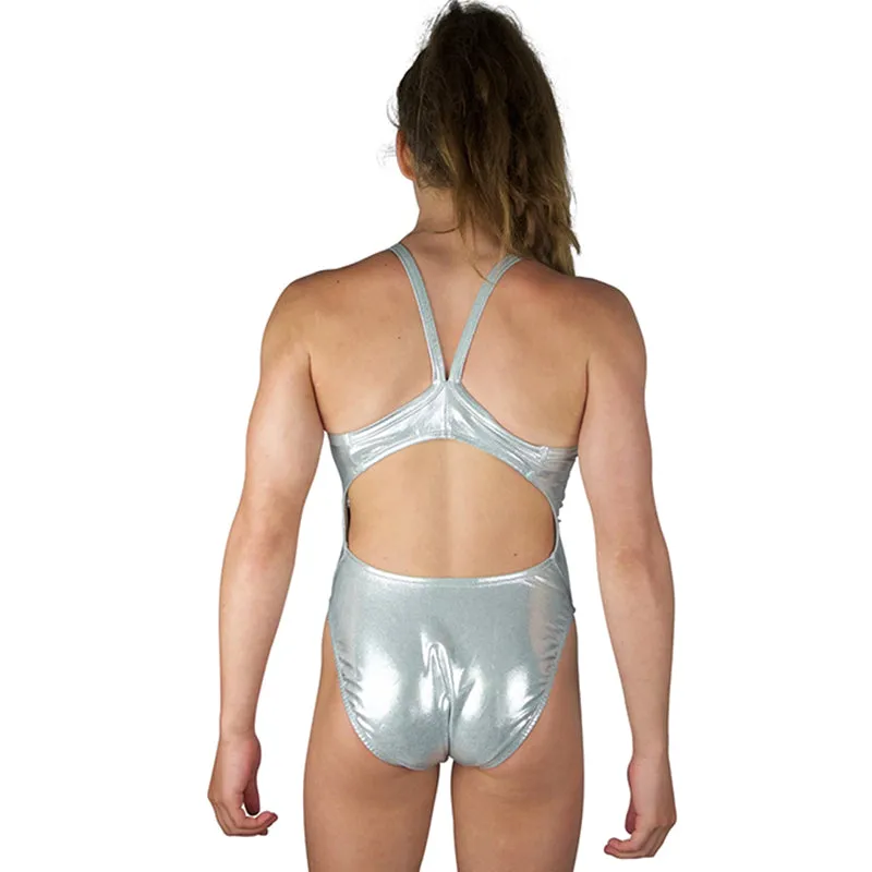 Dolfin - Metallics Silver V2 Back One Piece