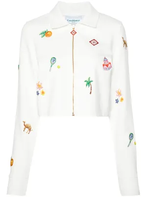 Elements En Crayon Cropped Track Jacket