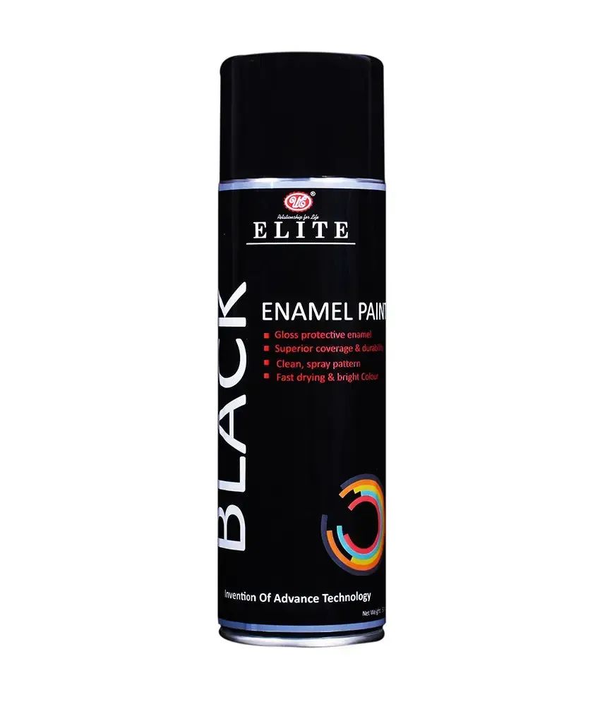 Enamel Spray Paint - Red, Silver, Black, Golden, White Paint Spray For Metal, Alloy, Plastic, Wood, Car Accessories, Automotive Product