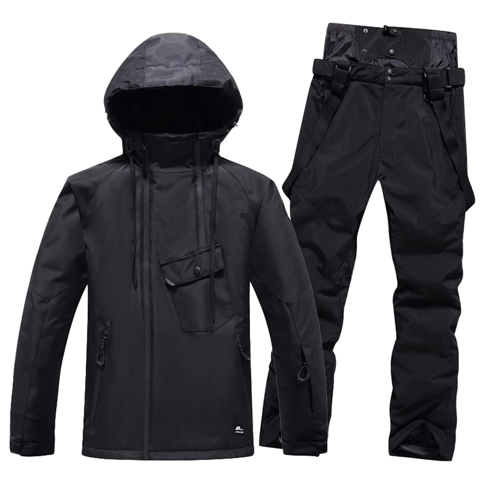 everyday Women's Solid Color Ski Suit Windproof Warm And Breathable Winter Skiing Equipment