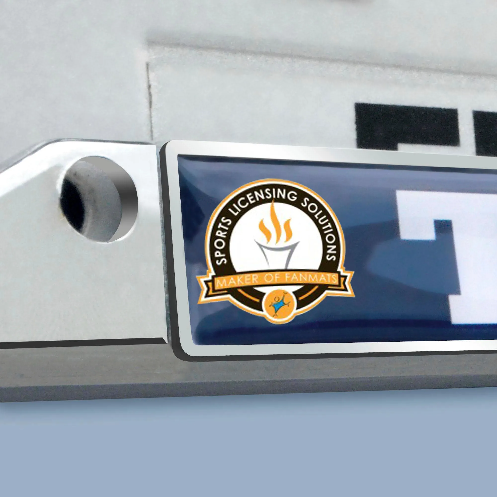 Fanmats Georgia Tech Yellow Jackets Chrome Metal License Plate Frame, 6.25" x 12.25"