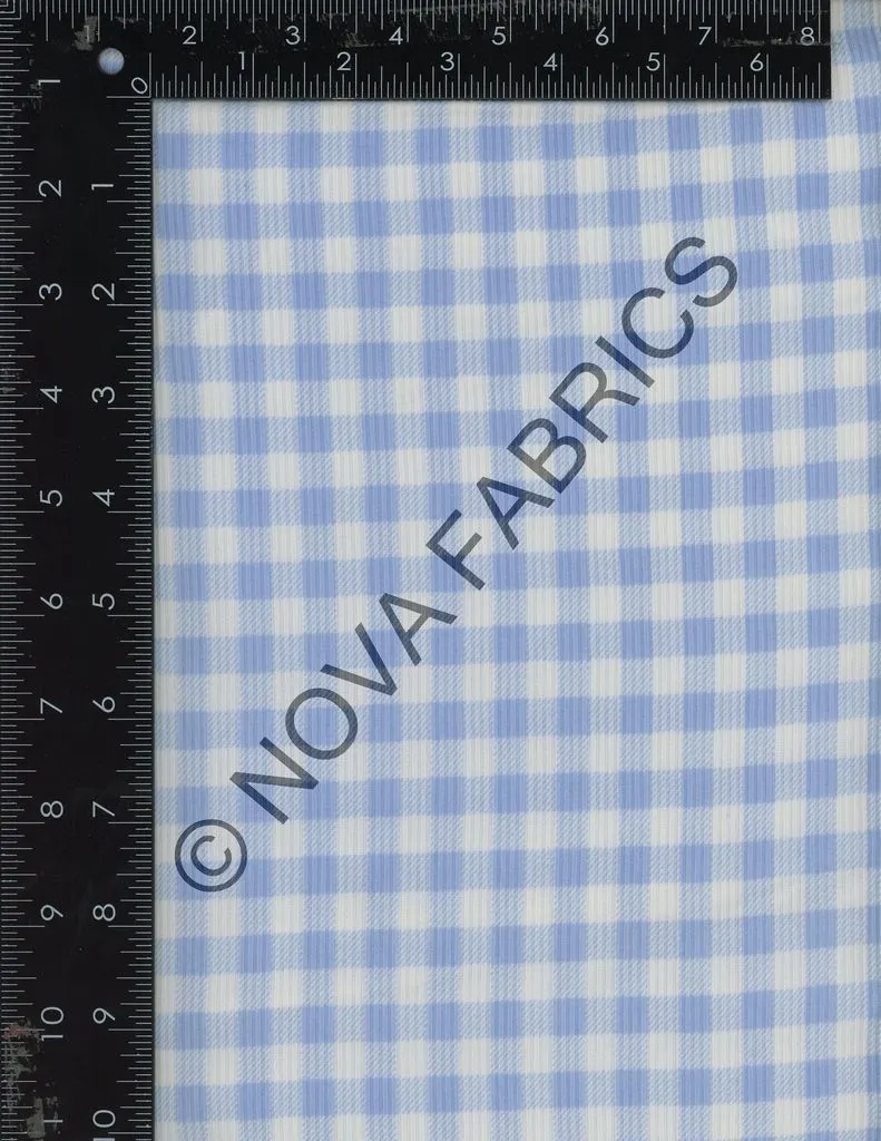 GINGHAM PLAID PRINTED IN 2X2 YUMMY RIB NFP210121-058