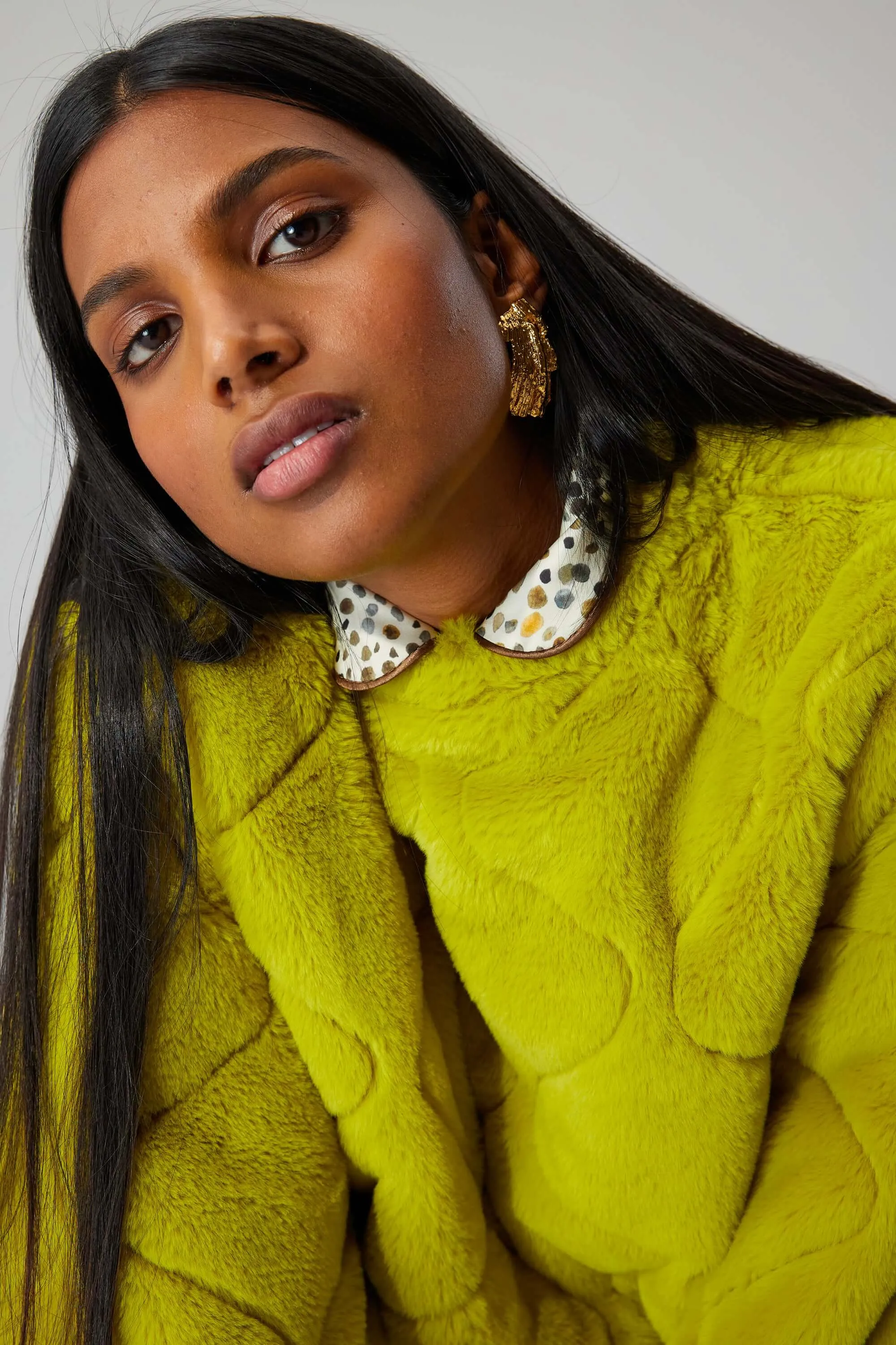 Harlem jumper in Fizz fur