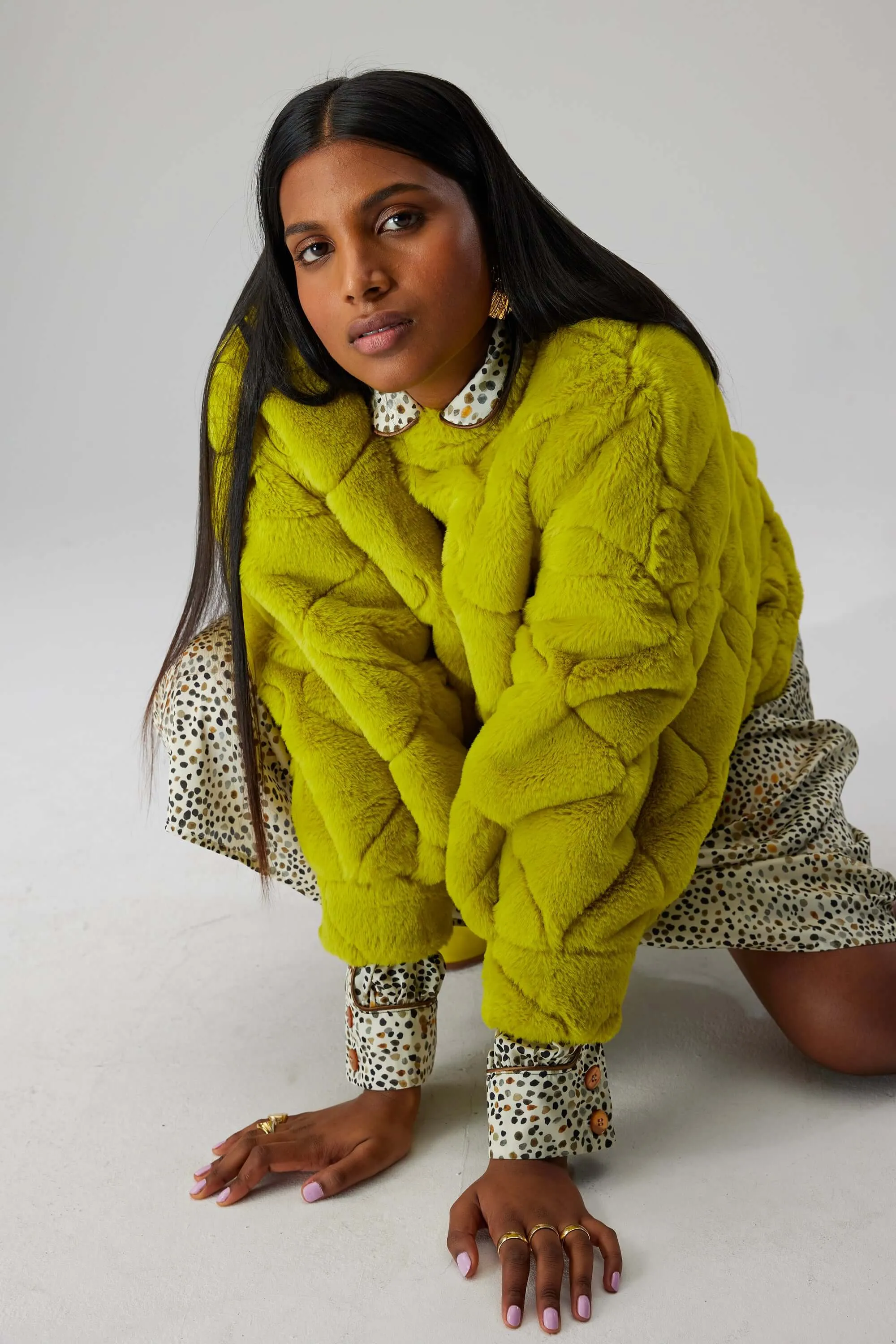 Harlem jumper in Fizz fur