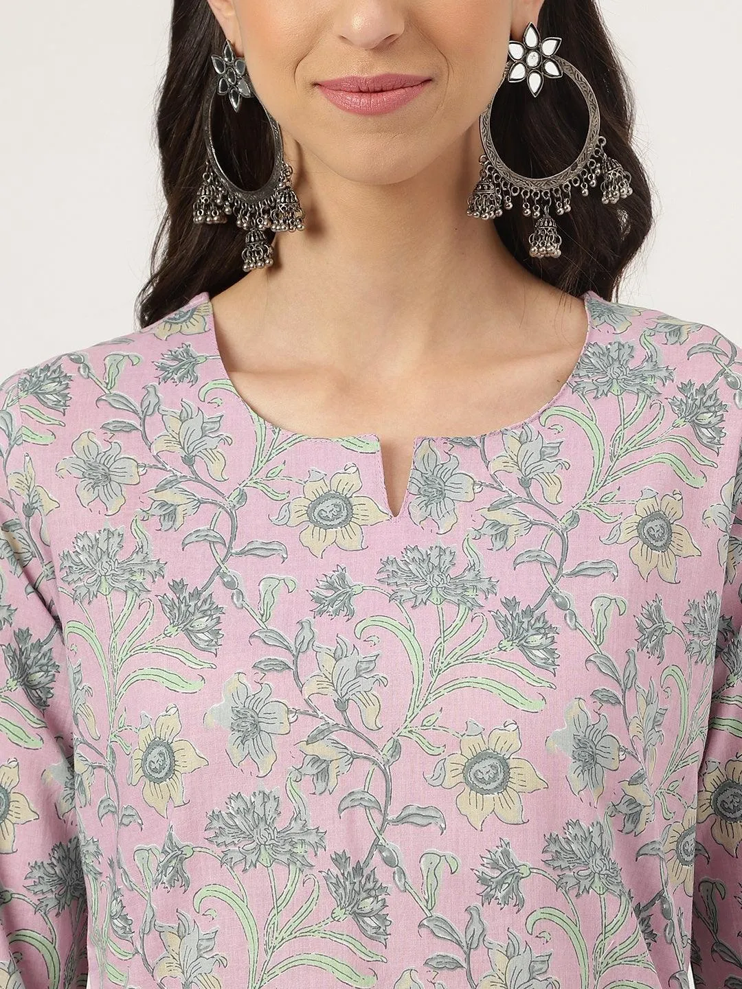 Jashvi Lavender Printed Loungewear/Nightwear