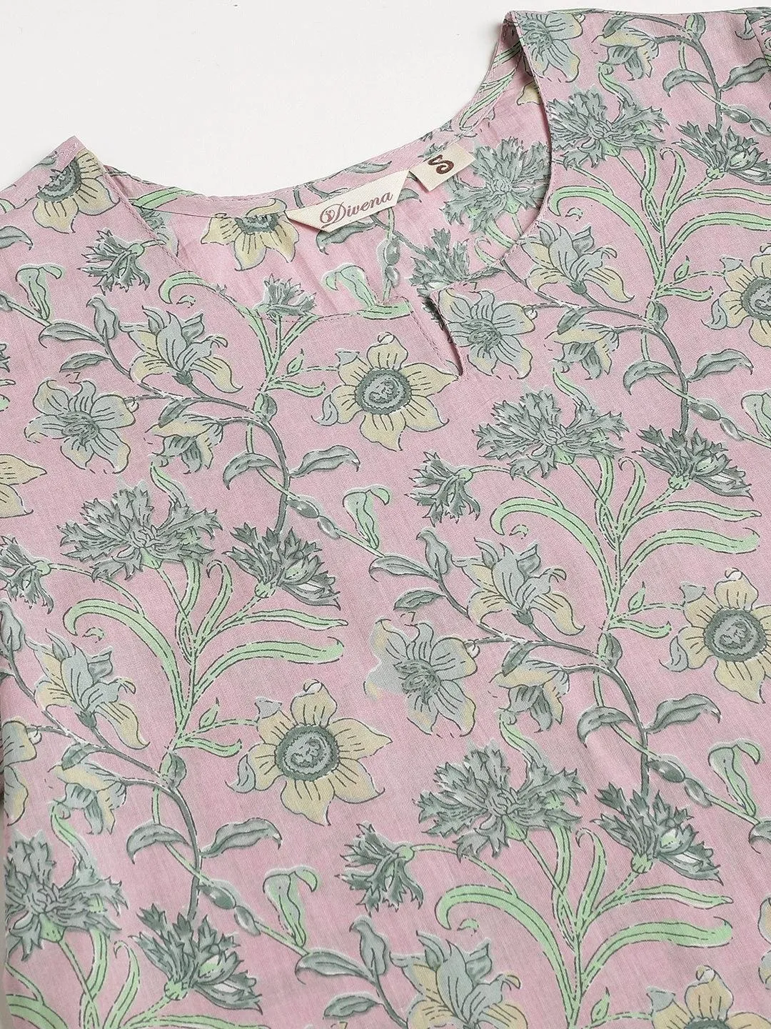 Jashvi Lavender Printed Loungewear/Nightwear