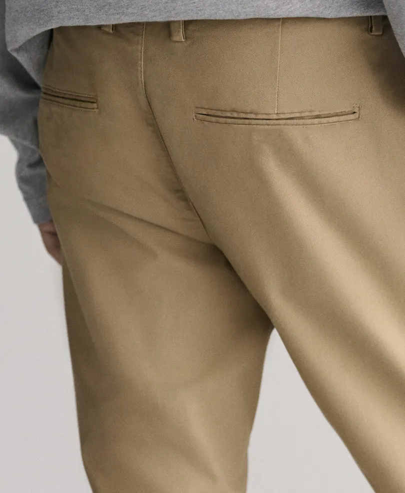 Khaki Stretch Chino Pants