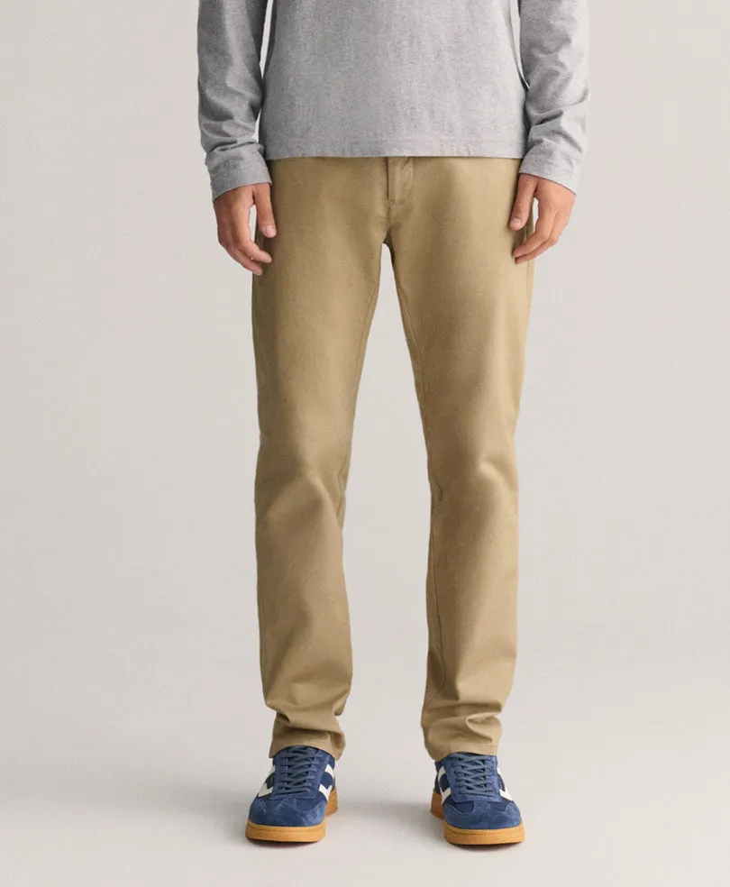 Khaki Stretch Chino Pants