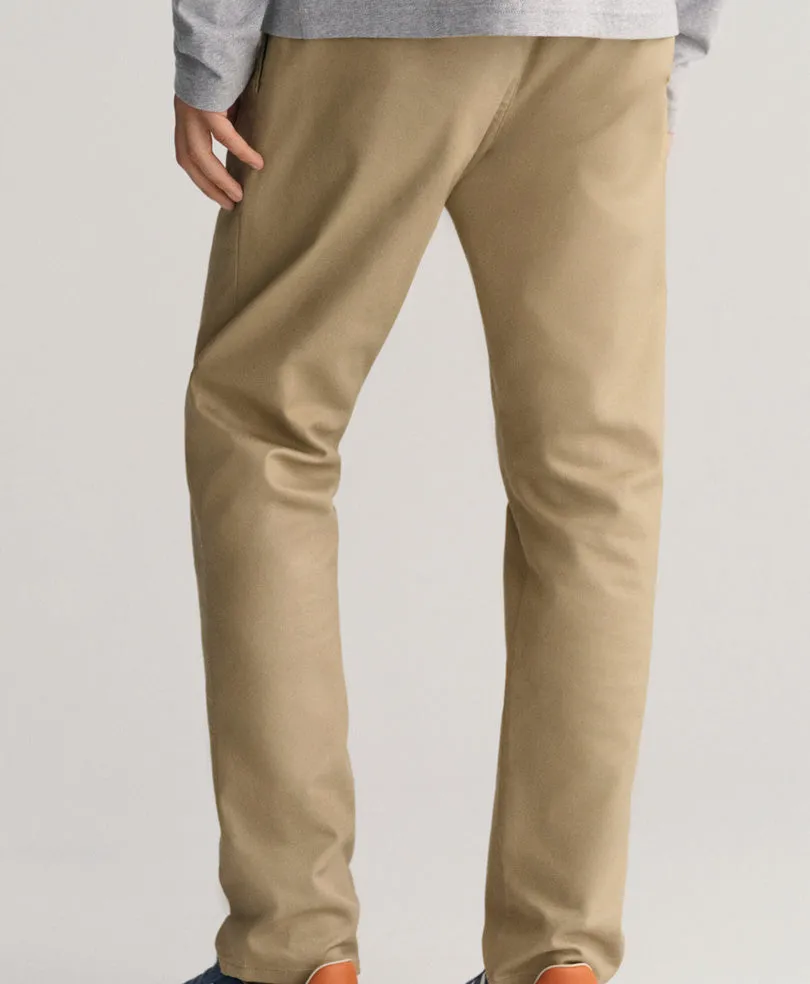Khaki Stretch Chino Pants