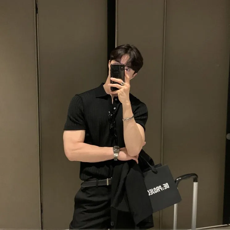 [Korean Style] Casual Lapel Polo Shirts