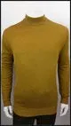 Lavane' 501M L/S Slim Fit Mock Neck Mustard