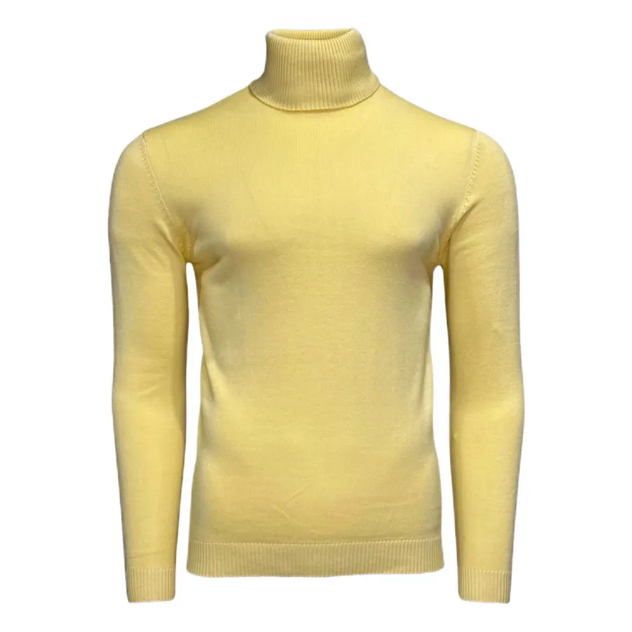 Lavane' 501T Slim Fit Turtleneck Pullover Butter