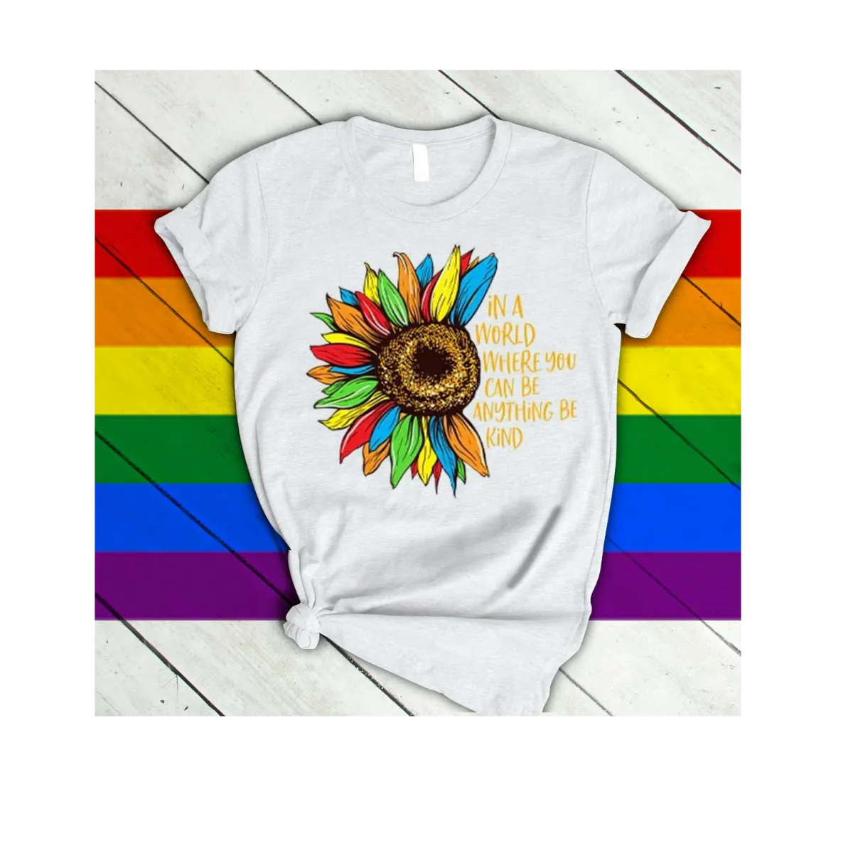 LGBT Pride T-Shirts, LGBT Shirt, Be Kind Shirt, Gay Shirt, Sunflower LGBT Women Shirt