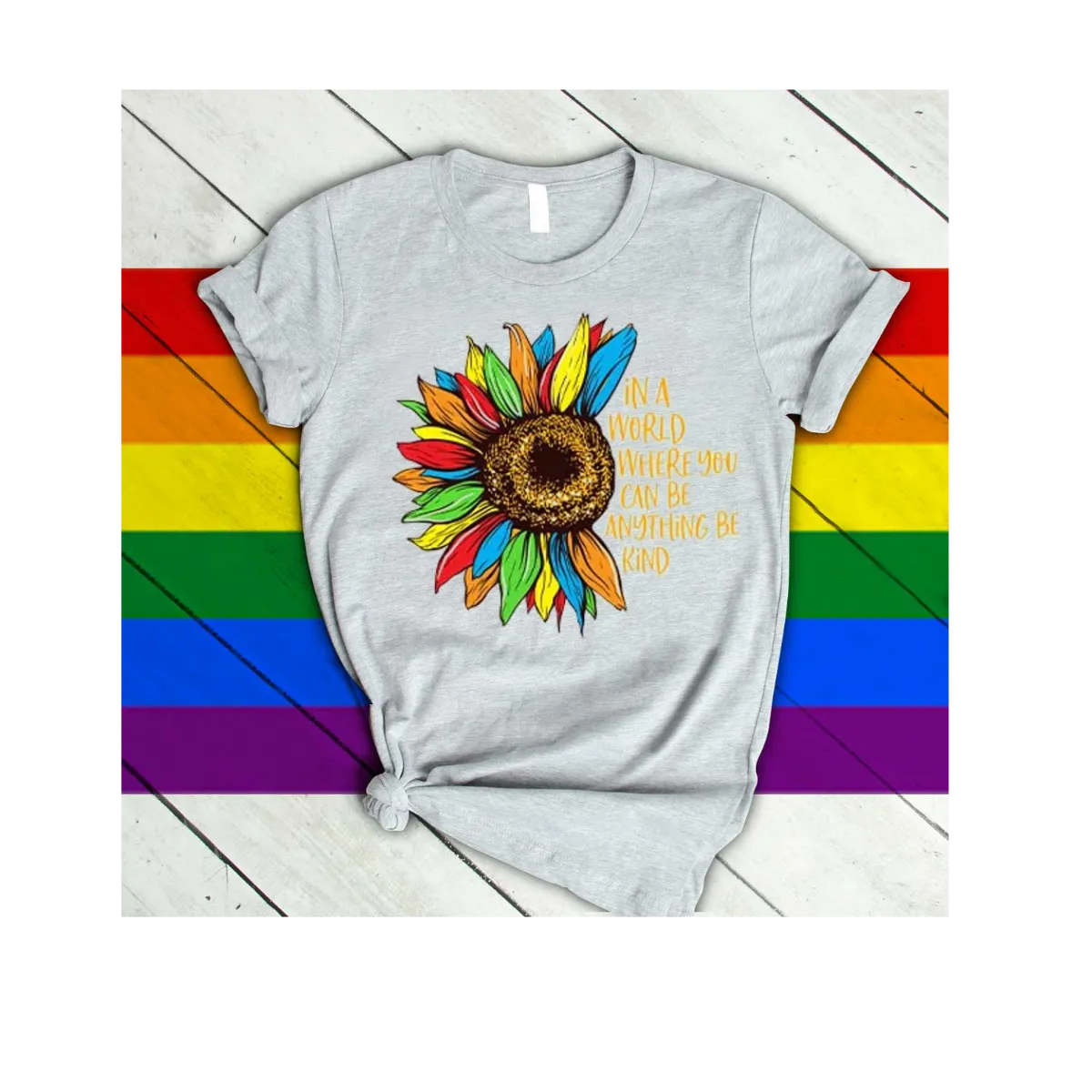 LGBT Pride T-Shirts, LGBT Shirt, Be Kind Shirt, Gay Shirt, Sunflower LGBT Women Shirt