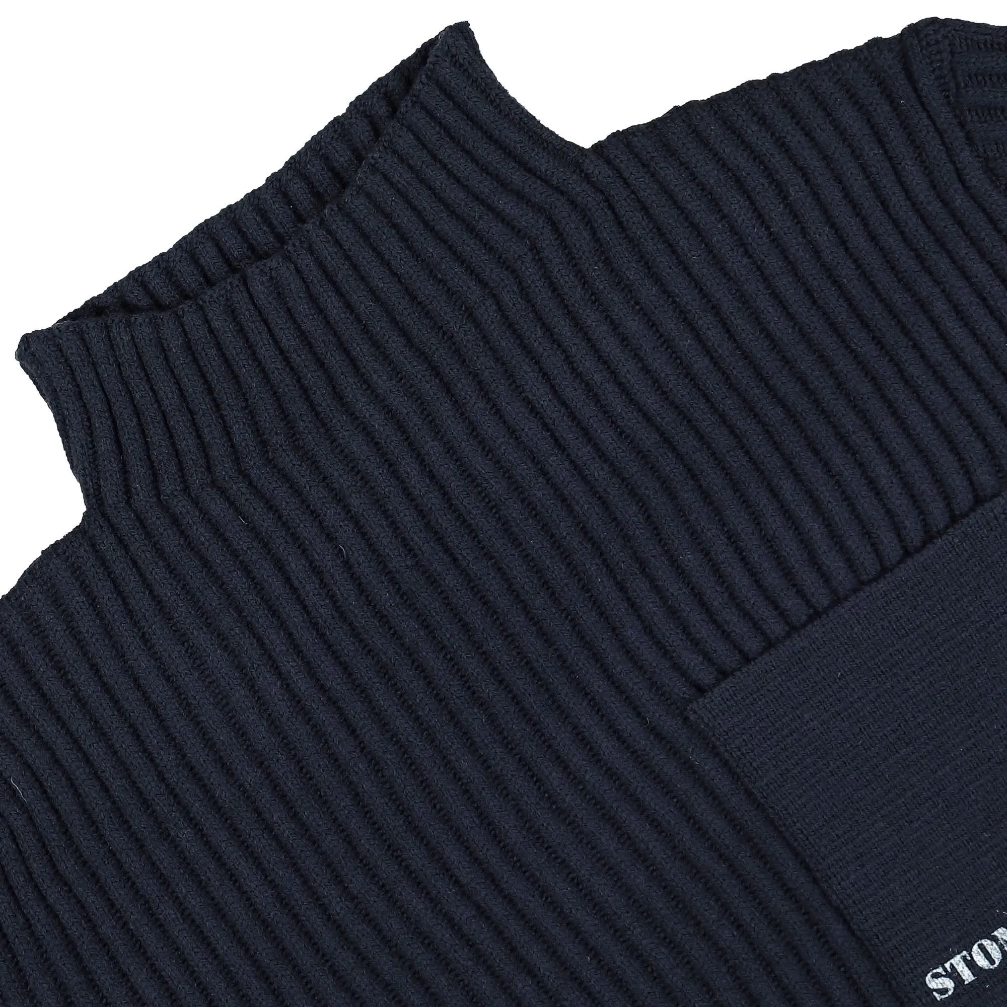 Marina Ribbed Knit Turtleneck Sweatshirt