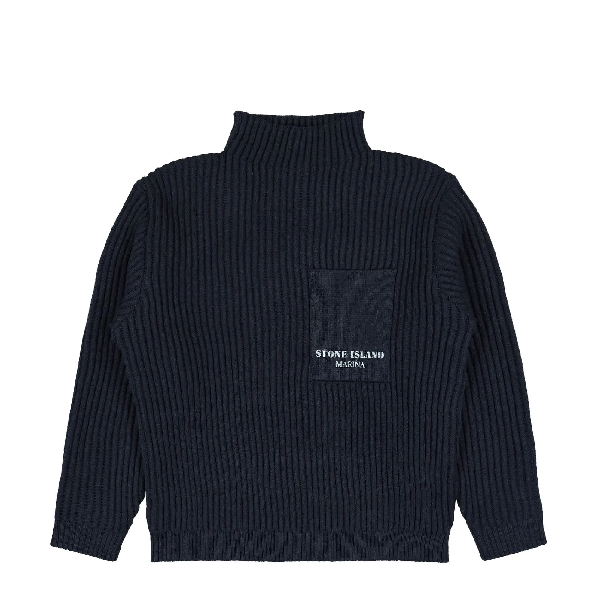 Marina Ribbed Knit Turtleneck Sweatshirt