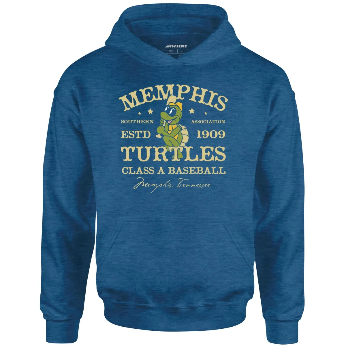 Memphis Turtles - Tennessee - Vintage Defunct Baseball Teams - Unisex Hoodie