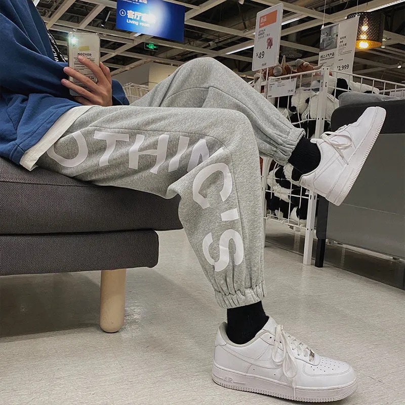 Men Pants Autumn and Winter Men Loose Trendy Casual Men