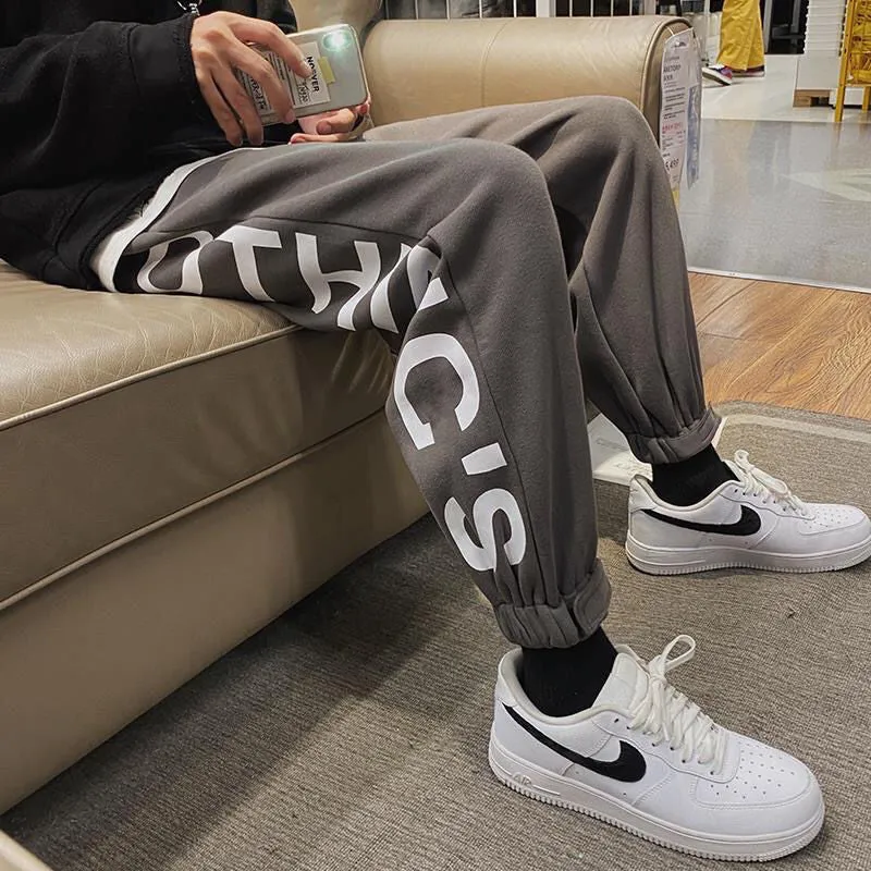 Men Pants Autumn and Winter Men Loose Trendy Casual Men