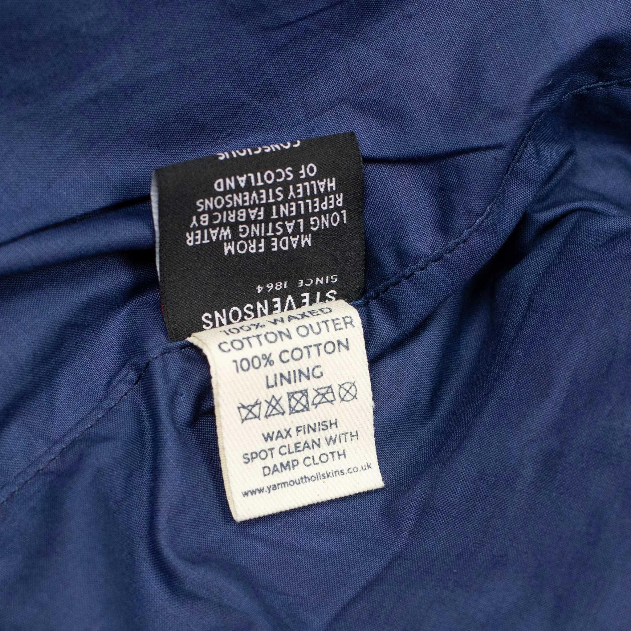 NZ Jacket in exclusive cobalt blue proofed waxed cotton