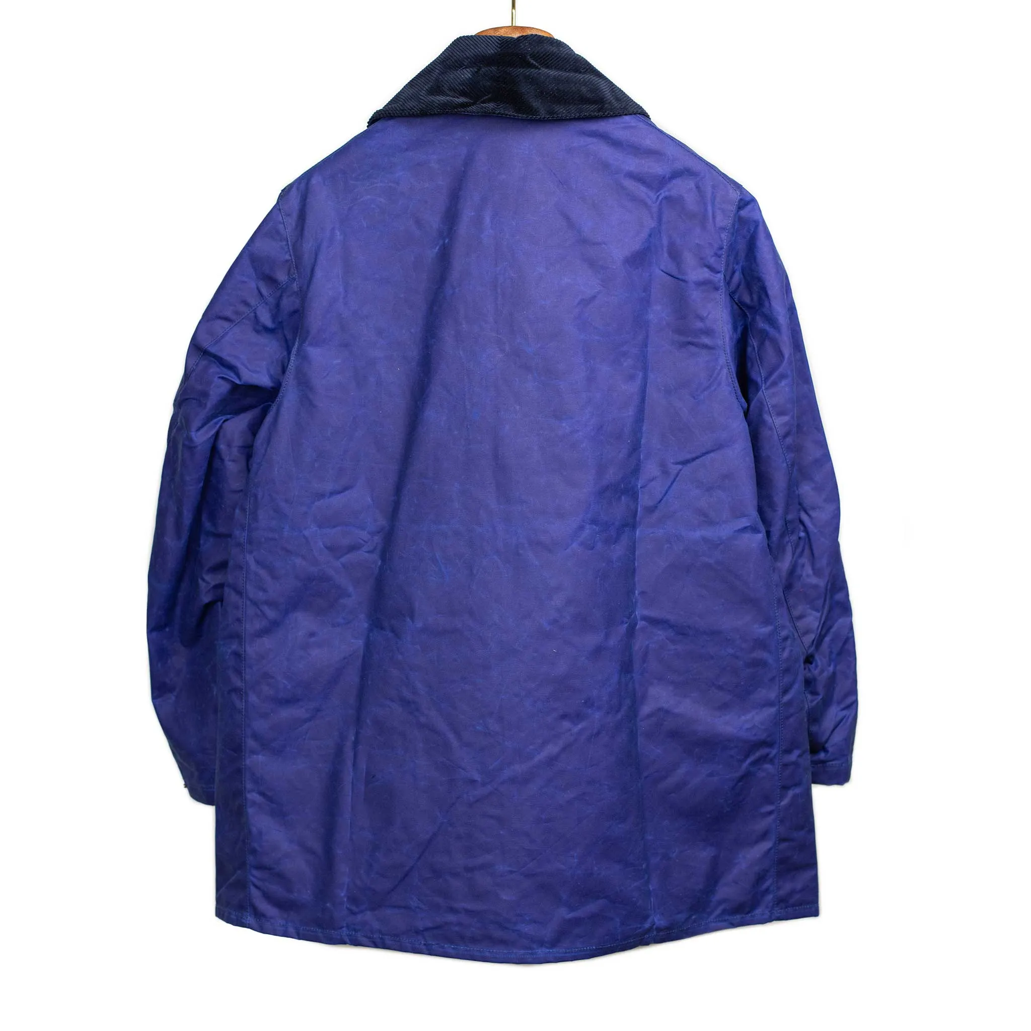 NZ Jacket in exclusive cobalt blue proofed waxed cotton