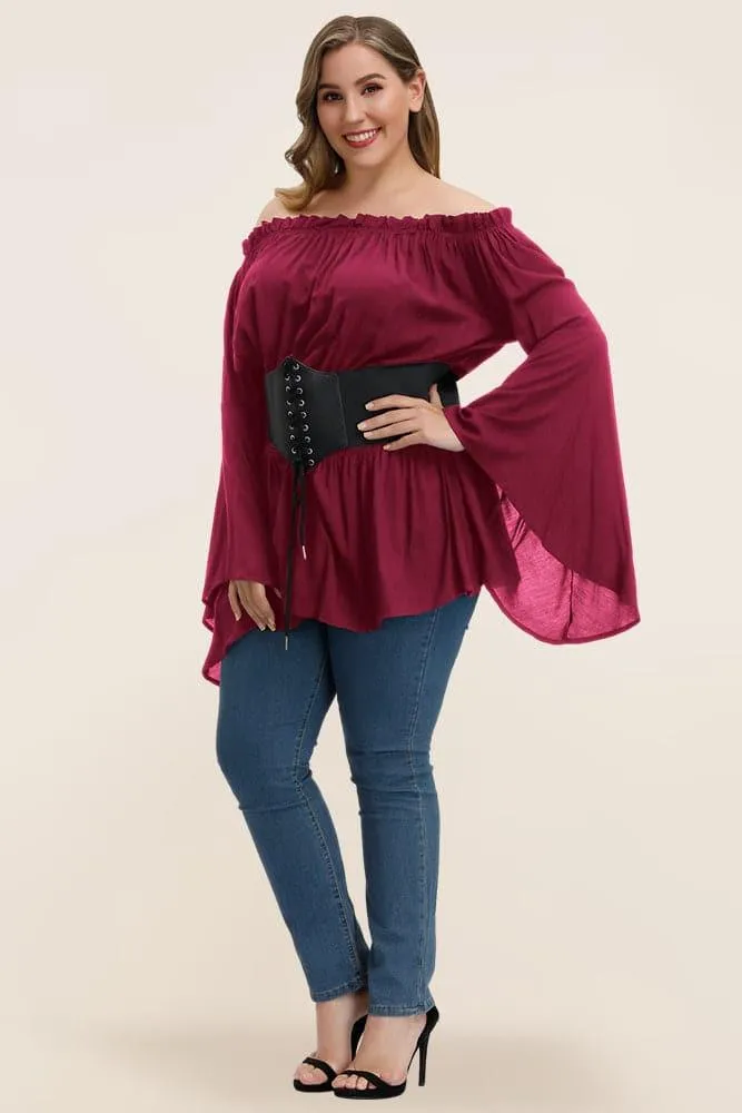 Off Shoulder Rayon Tops