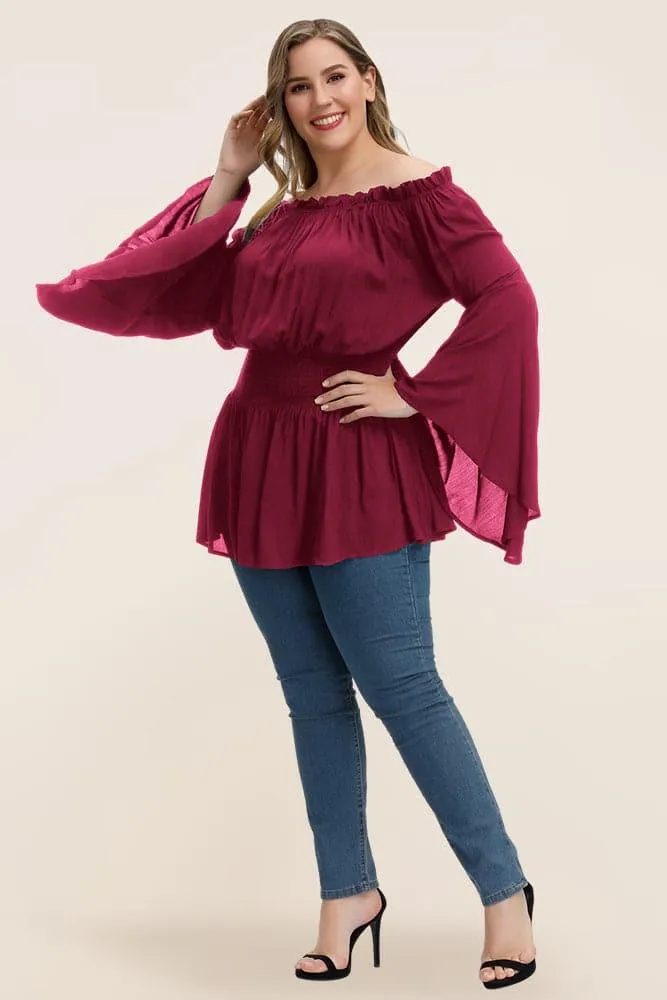 Off Shoulder Rayon Tops